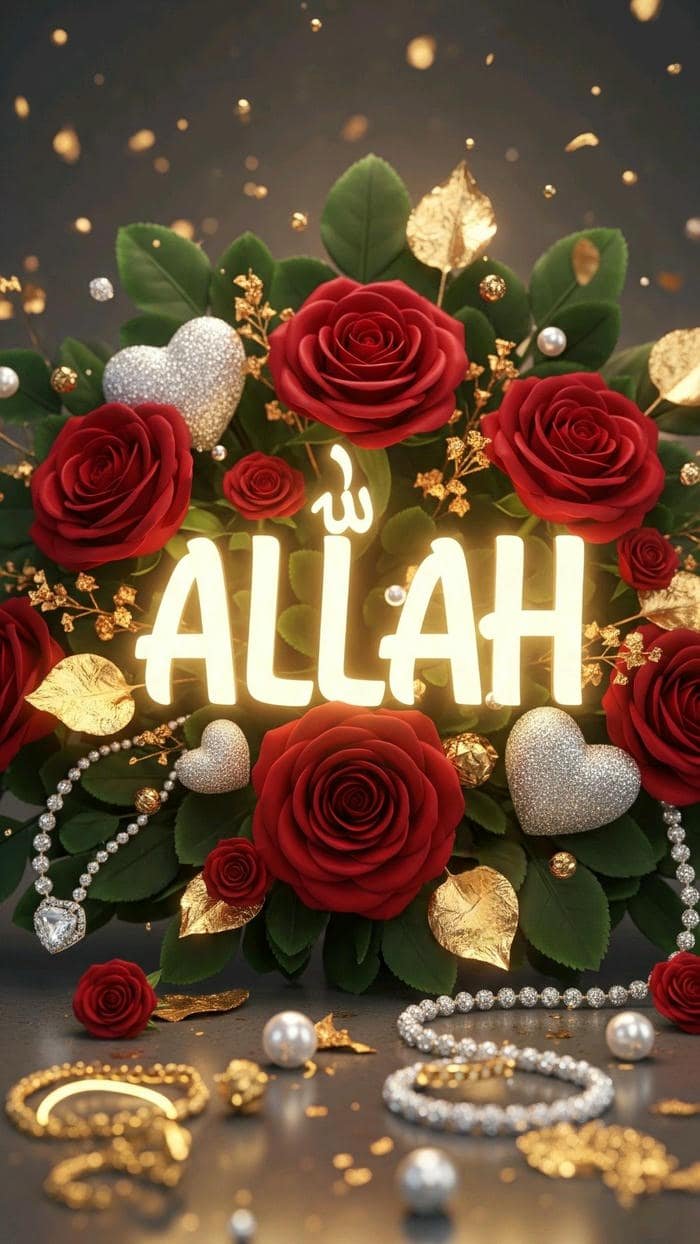 quiet heart with allah name dp