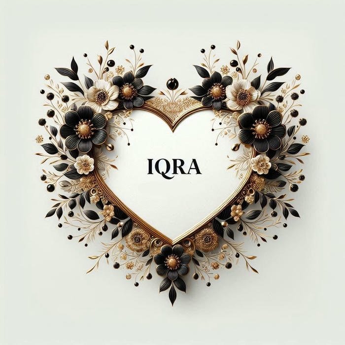 rosy light follows the iqra name dp