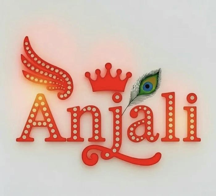 soft elegance surrounds lovely anjali name dp