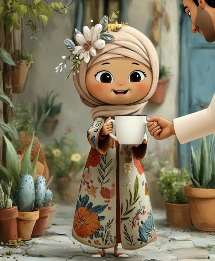 soft lantern light ramadan dp for girls