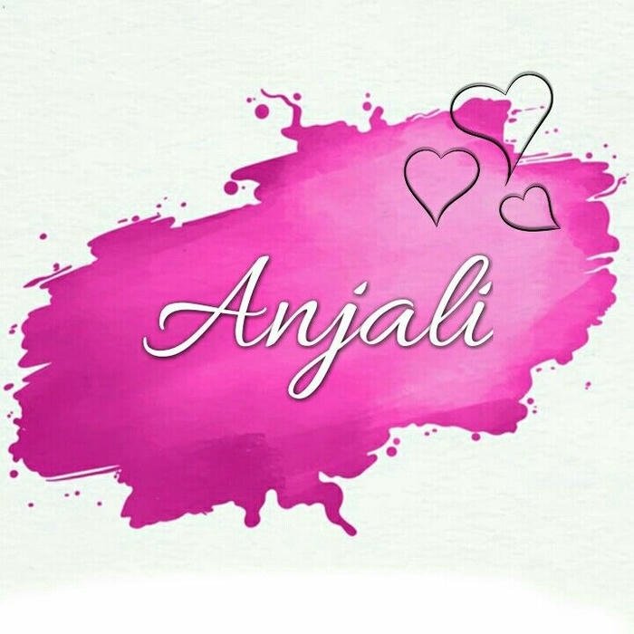 soft light touches anjali name dp gently