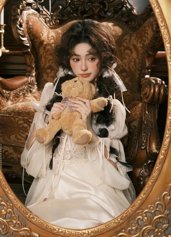 soft look teddy bear girl dp