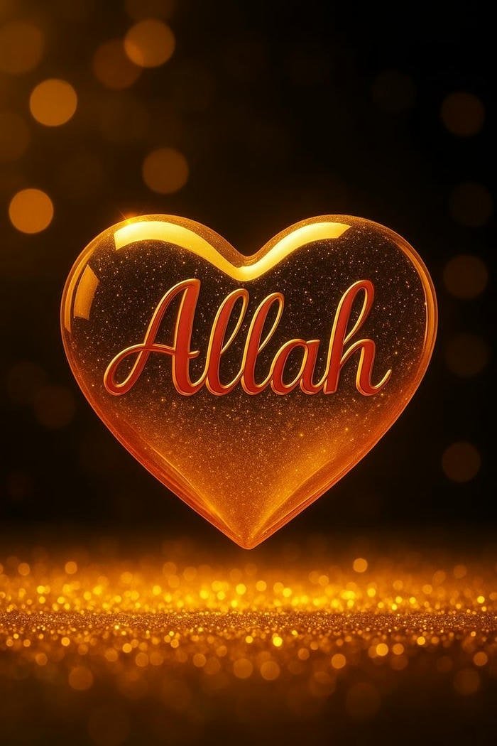 soft serenity near allah name dp