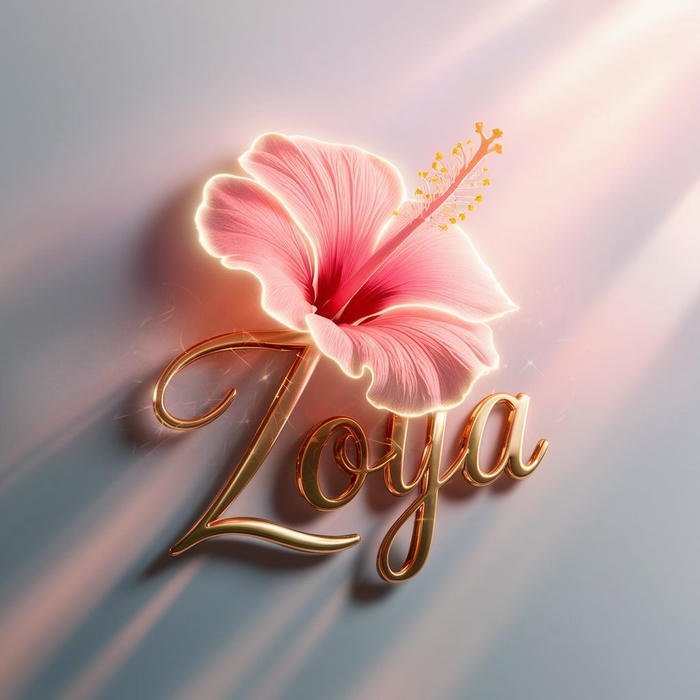 stylish text zoya name dp design