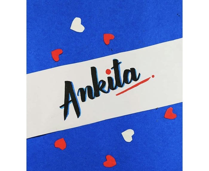 such a pretty ankita name dp