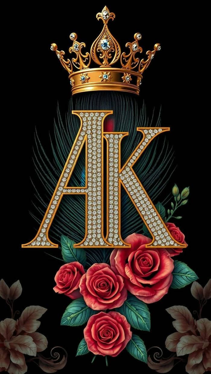 sweet angel ak name dp with lovely aura