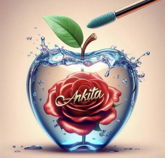 sweet apple surrounds ankita name dp