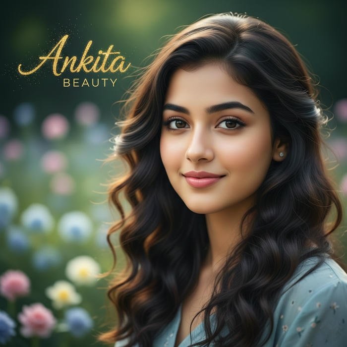 sweet smile from ankita name dp