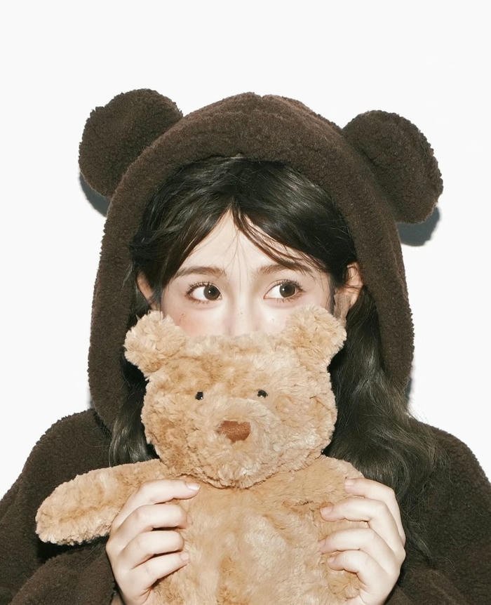 teddy bear girl soft mood avatar