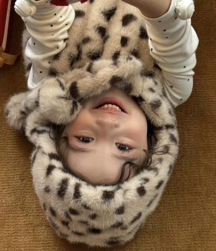 tiny fashionista baby girl dp pose