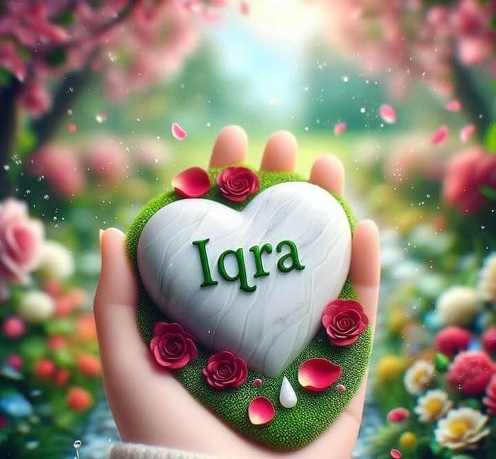 warm morning hush holds iqra name dp