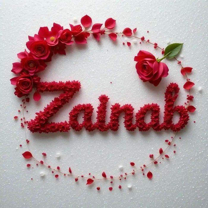 zainab name dp calm luxury mood