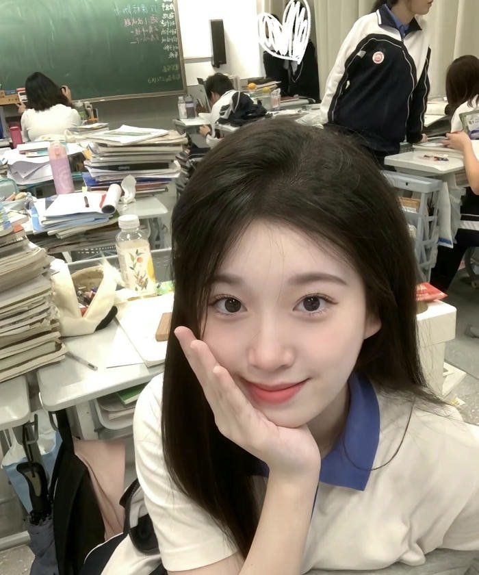 Board exam dp for girl student