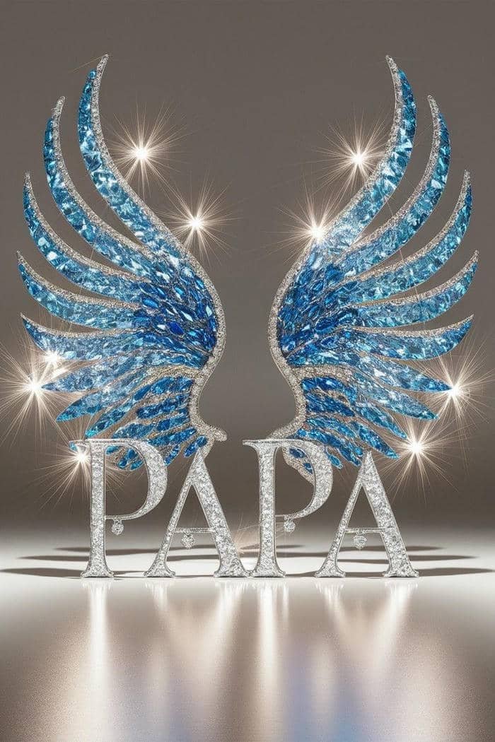 Bold Papa name dp modern style