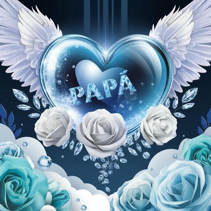 Charming Papa name dp elegant mood