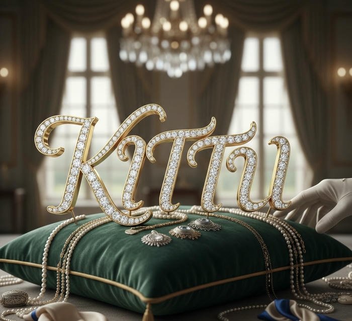 Charming little Kittu name dp