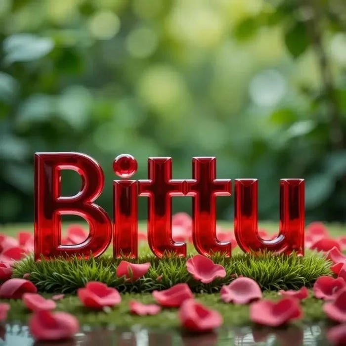 Charming soft glow aesthetic bittu name dp