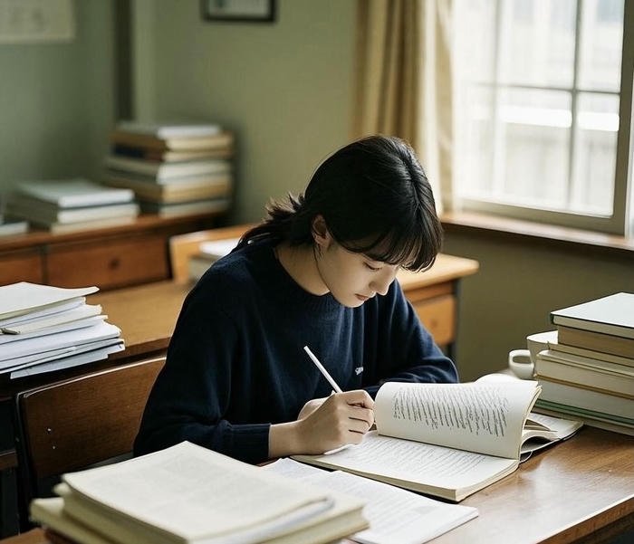 College exam dp for girl student