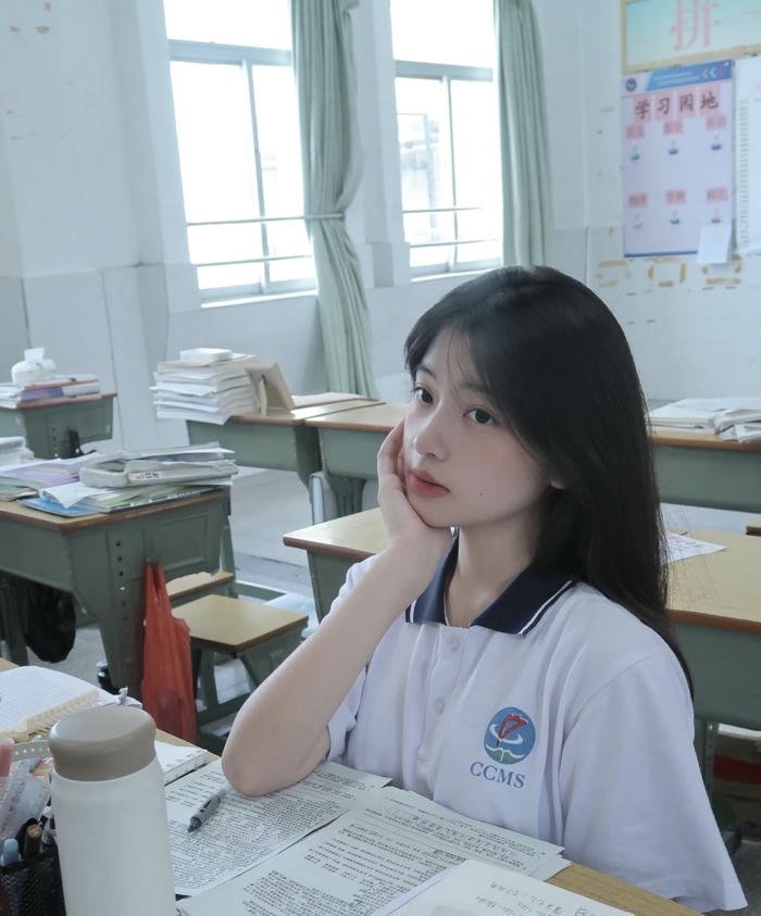 Confident girl exam dp photo student