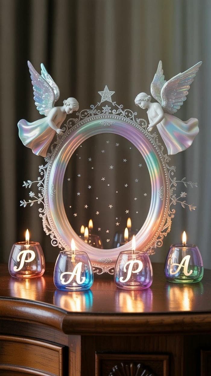 Creative Papa name dp profile frame