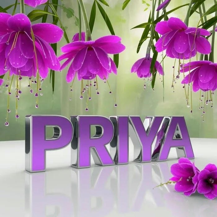 Display photo concept priya name dp style