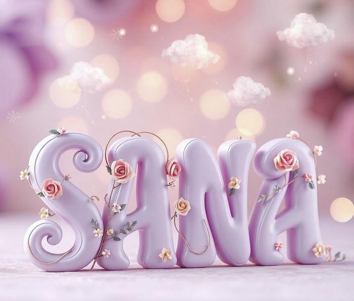 Dreamy blur background sana name dp