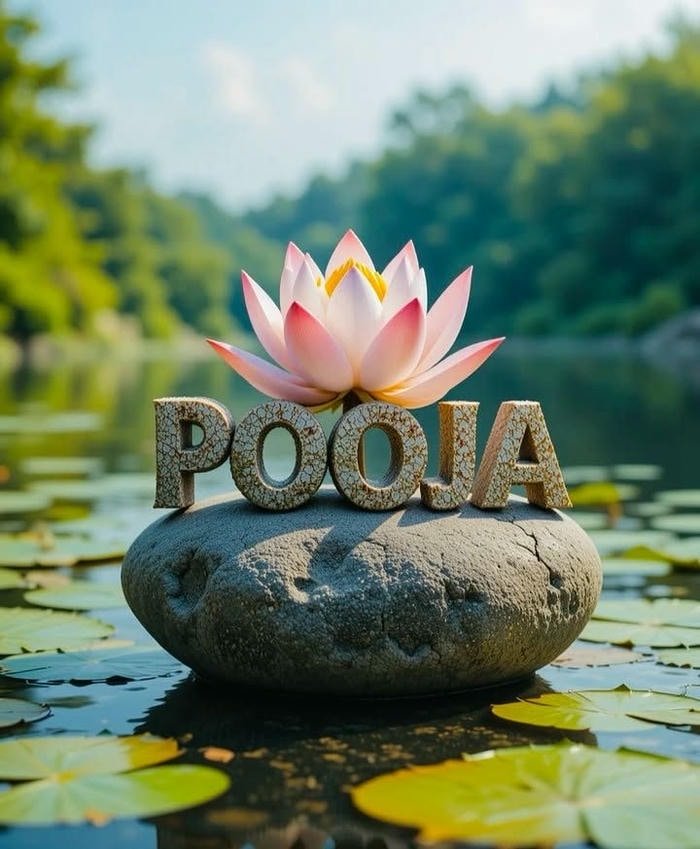 Evening window light portrait styled pooja name dp