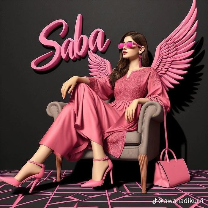 Fairy tone dreamy look saba name dp