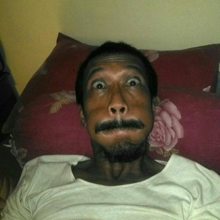 Funny dp for boys man sleeping with eyes open funny