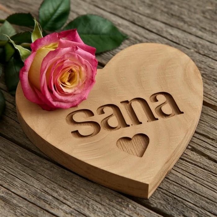 Gentle flower theme sana dp name