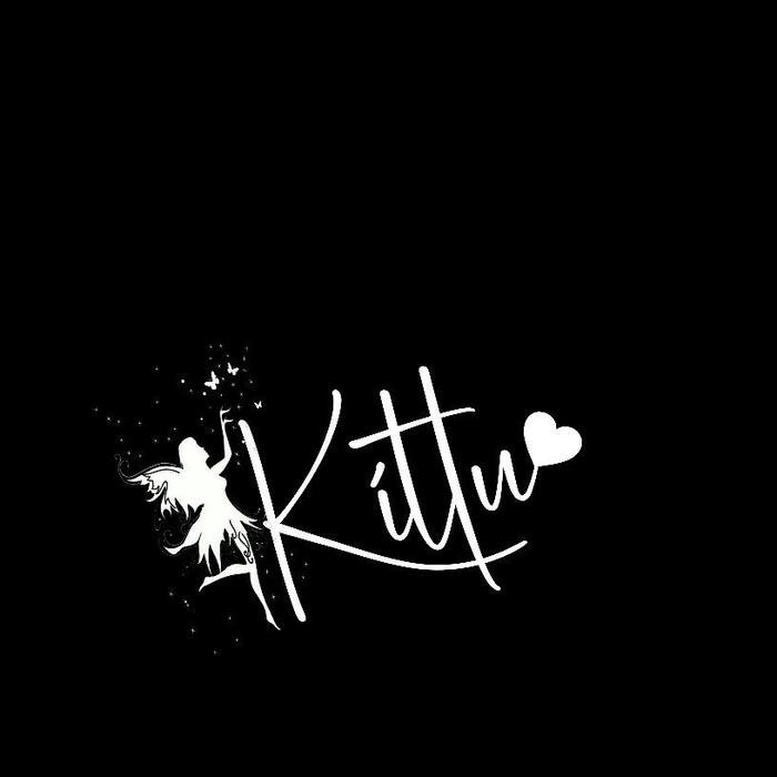 Glowing profile touch Kittu name dp