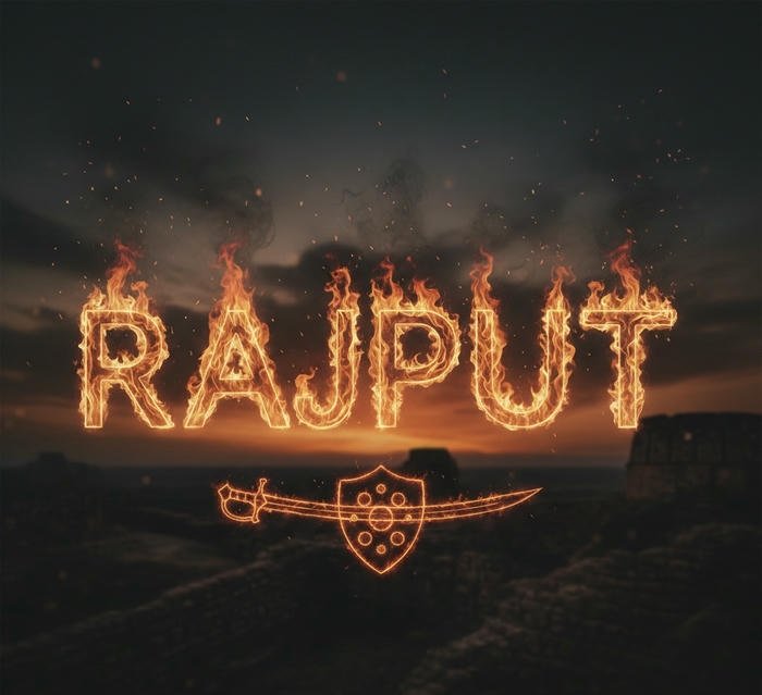 Golden shield honor rajput name dp