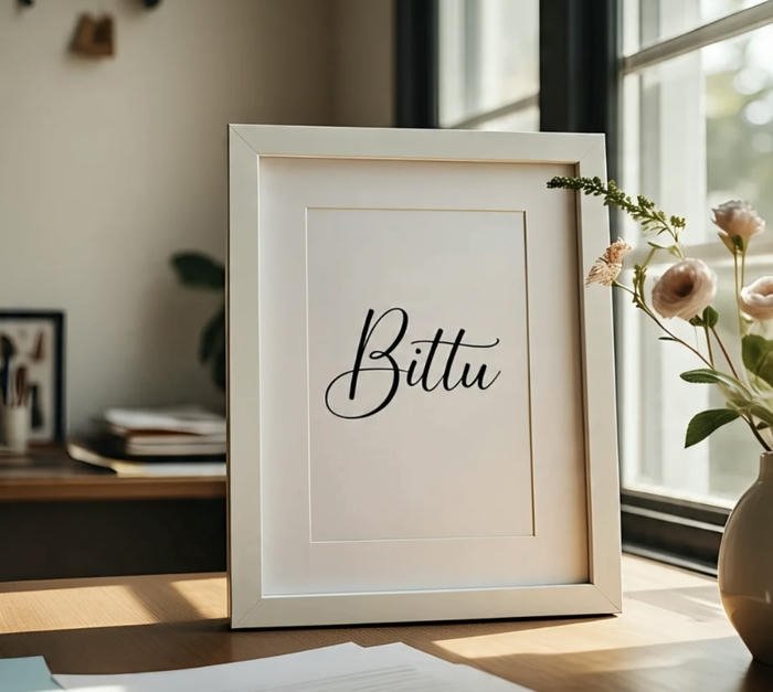 Golden sunset glow bittu name dp