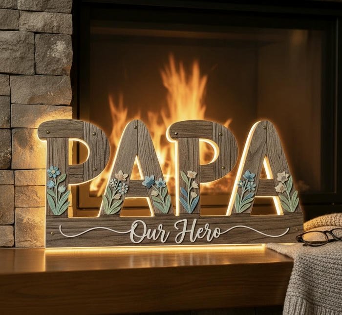 Graceful Papa name dp classy mood