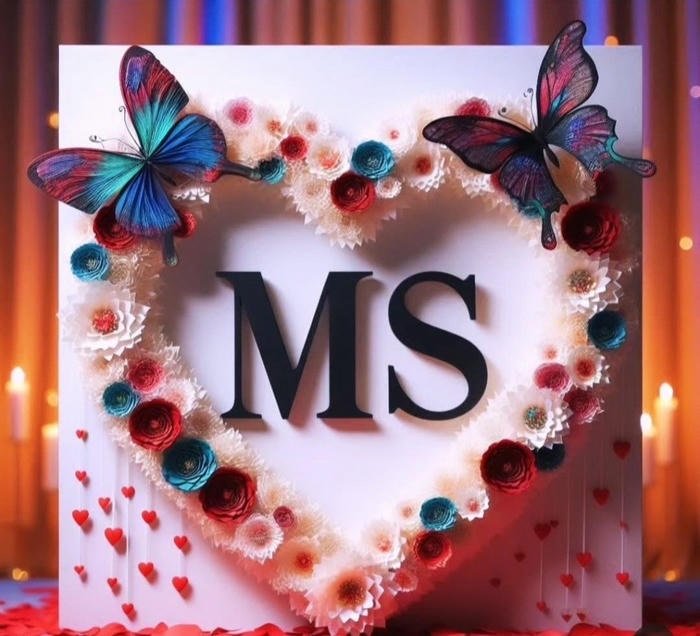 Heart butterfly sky serenity ms name dp