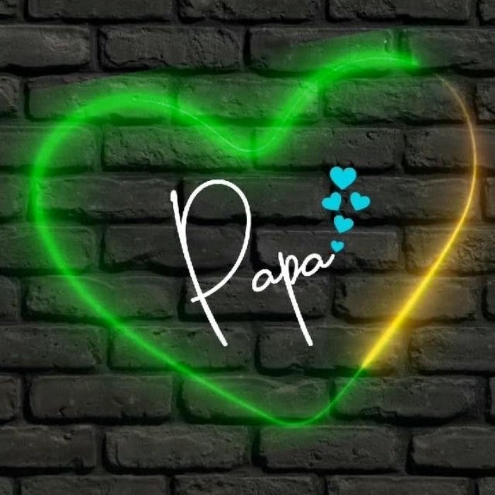 Iconic Papa name dp social style