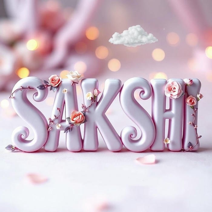 Lovely soft portrait sakshi name dp