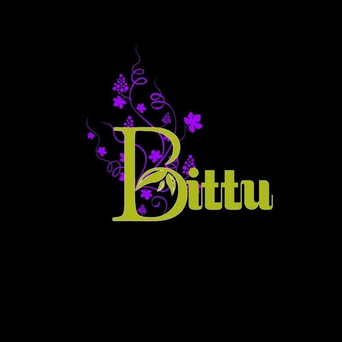 Minimal clean white style bittu name dp
