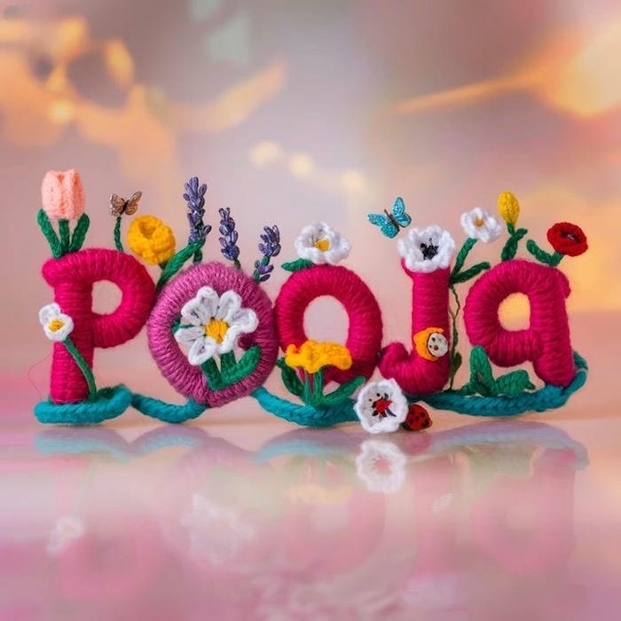 Minimal desk setup profile shot pooja name dp