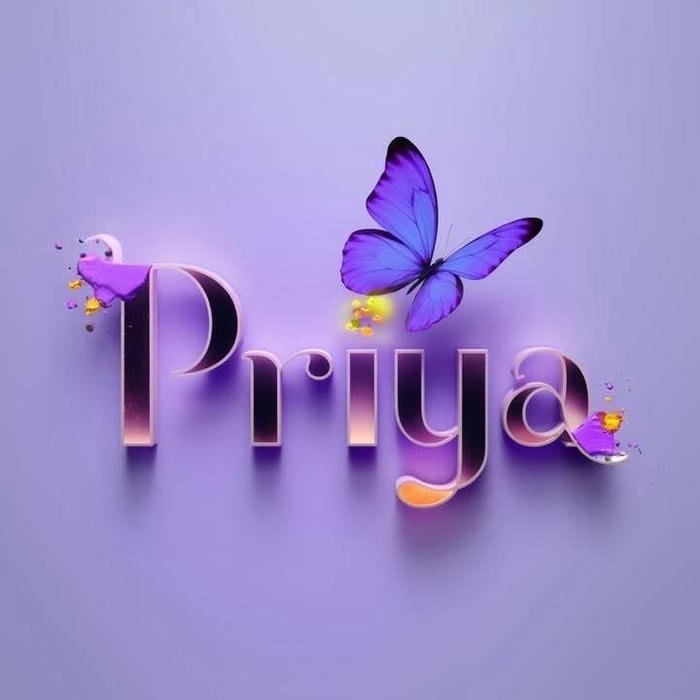 Modern aesthetic photo matching priya name dp