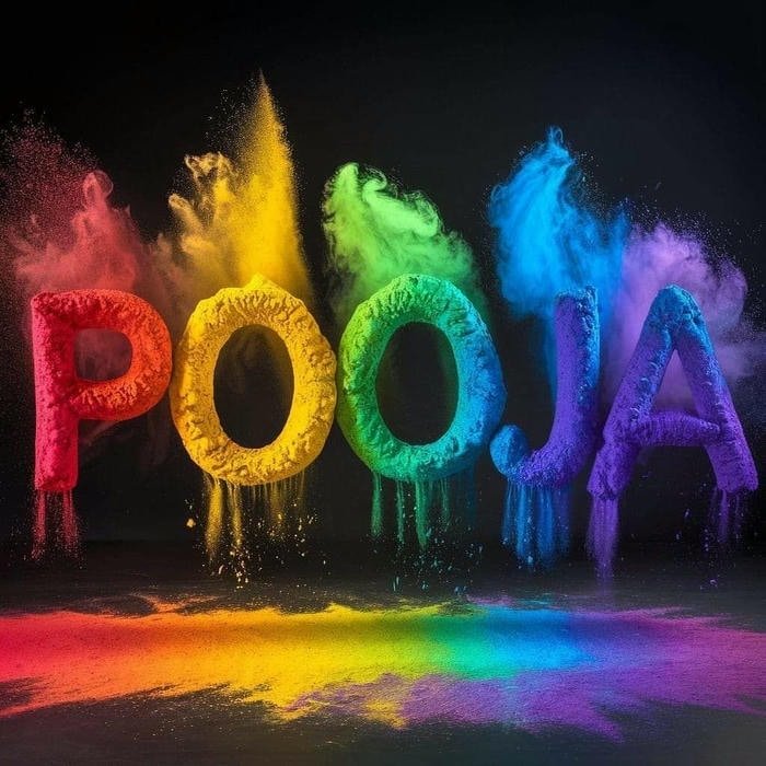 Natural sunlight window photo styled pooja name dp