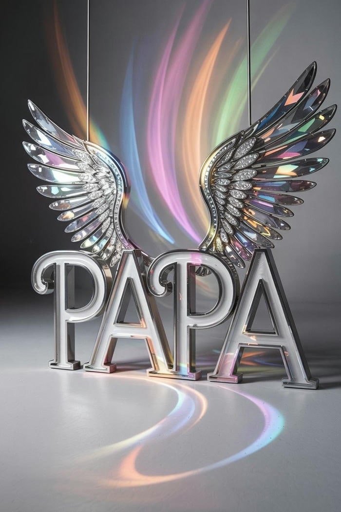Papa name dp bright smile theme