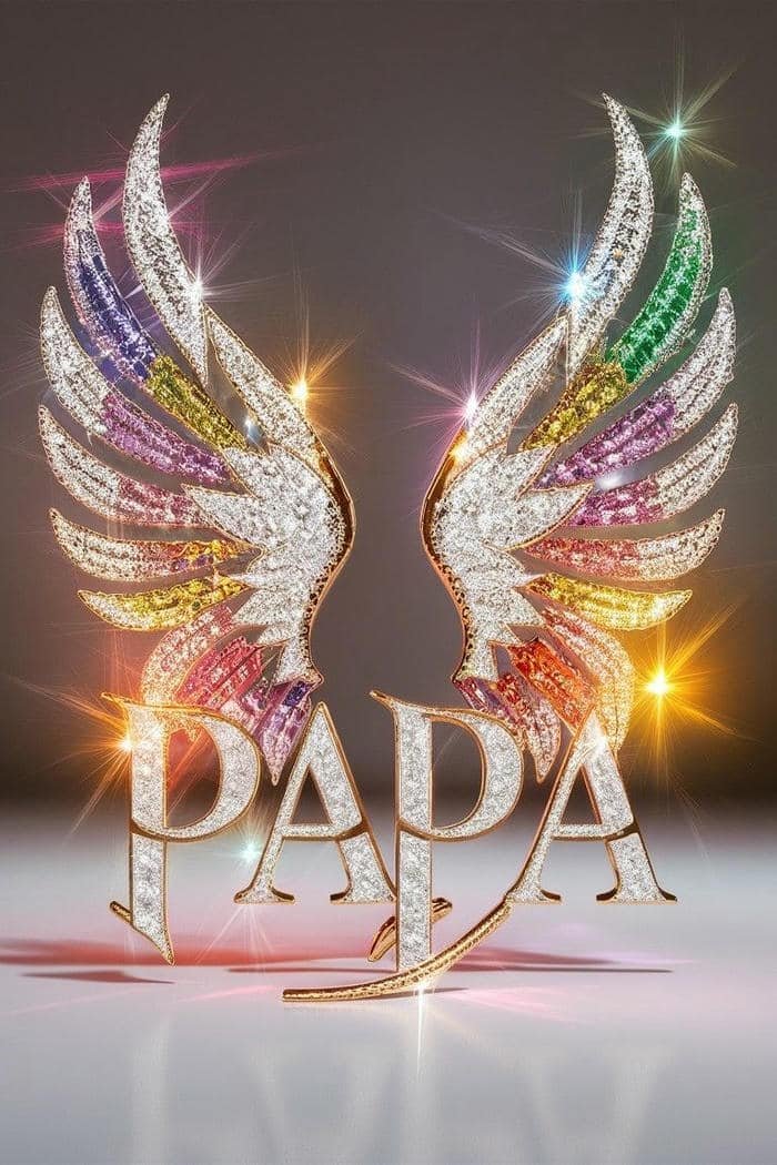 Papa name dp cool royal frame