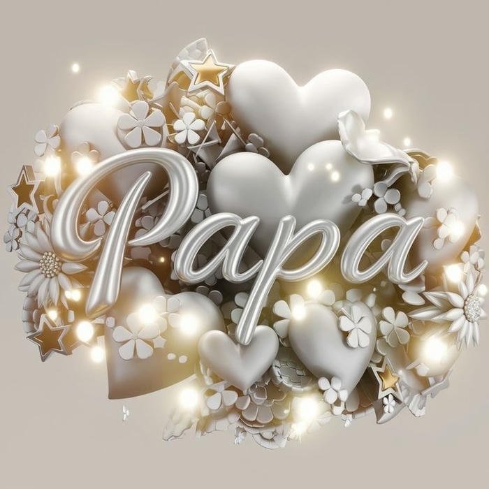 Papa name dp vintage classic look