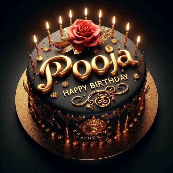 Pooja name dp calm mood with roses