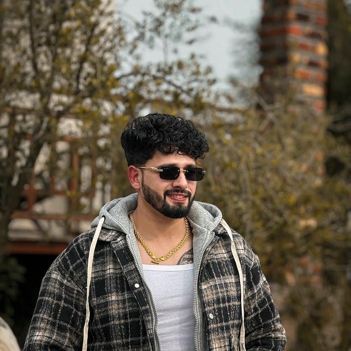 Punjabi boy dp handsome guy wearing plaid jacket outdoors