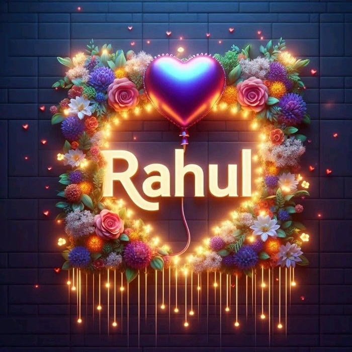 Rahul name dp confident vibe casual heart