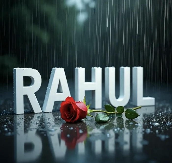 Rahul name dp rose profile look