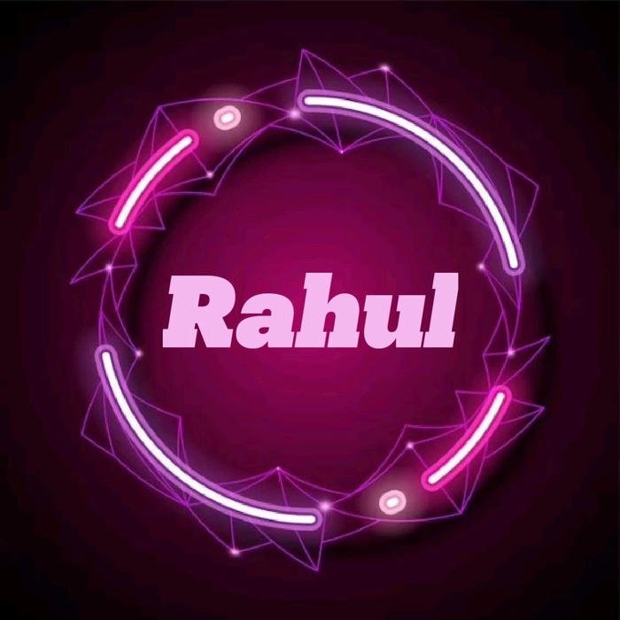 Rahul name dp sharp look minimal background