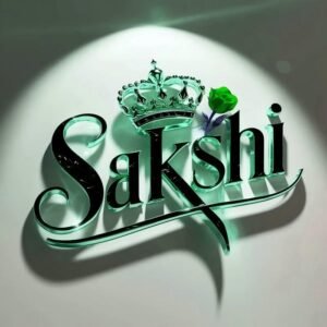 Royal crown style sakshi name dp